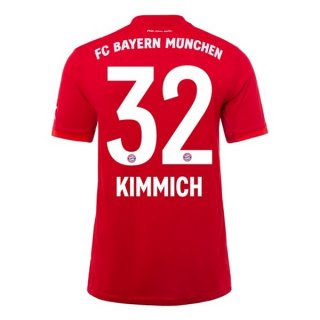 Maglia Bayern Munich NO.32 Kimmich Home 2019/20 Rosso