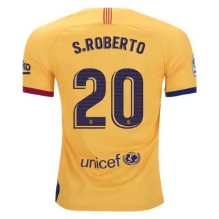 Maglia Barcellona NO.20 S.Roberto Away 2019/20 Giallo