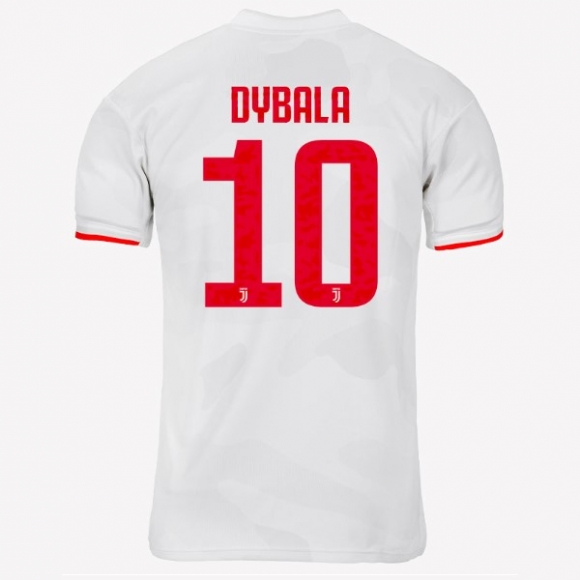 Maglia Juventus NO.10 Dybala Away 2019/20 Grigio Bianco