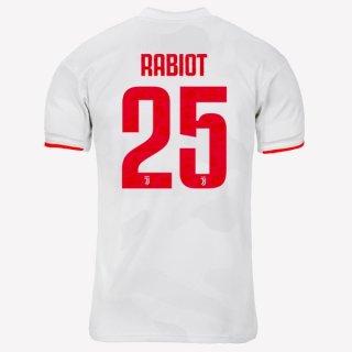 Maglia Juventus NO.25 Rabiot Away 2019/20 Grigio Bianco