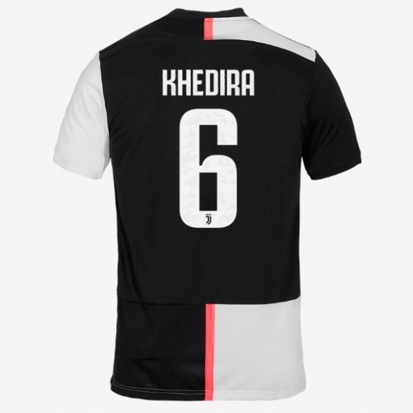 Maglia Juventus NO.6 Khedira Home 2019/20 Bianco Nero