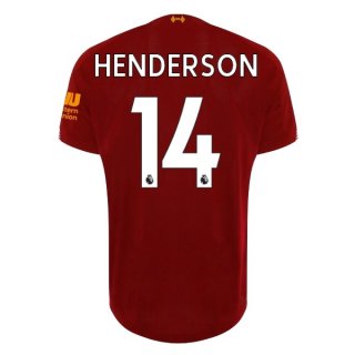 Maglia Liverpool NO.14 Henderson Home 2019/20 Rosso