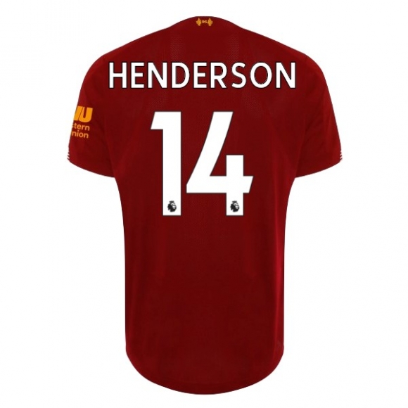 Maglia Liverpool NO.14 Henderson Home 2019/20 Rosso