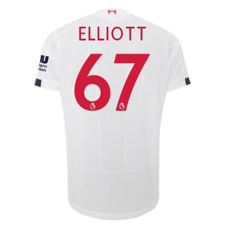 Maglia Liverpool NO.67 Elliott Away 2019/20 Bianco
