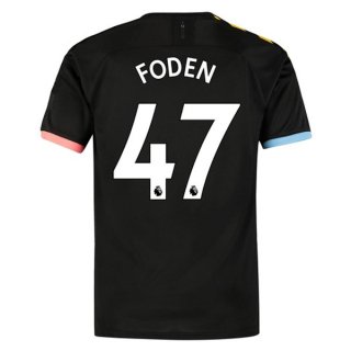 Maglia Manchester City NO.47 Foden Away 2019/20 Nero