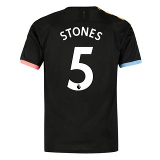 Maglia Manchester City NO.5 Stones Away 2019/20 Nero