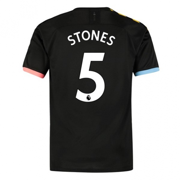 Maglia Manchester City NO.5 Stones Away 2019/20 Nero