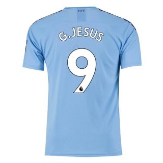 Maglia Manchester City NO.9 G.Jesus Home 2019/20 Blu