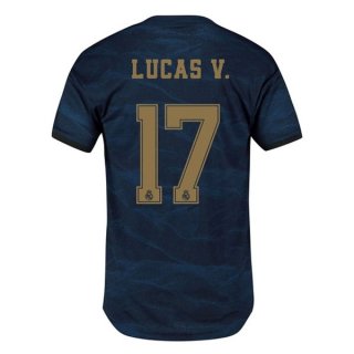 Maglia Real Madrid NO.17 Lucas V. Away 2019/20 Blu