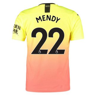 Maglia Manchester City NO.22 Mendy Terza 2019/20 Arancione