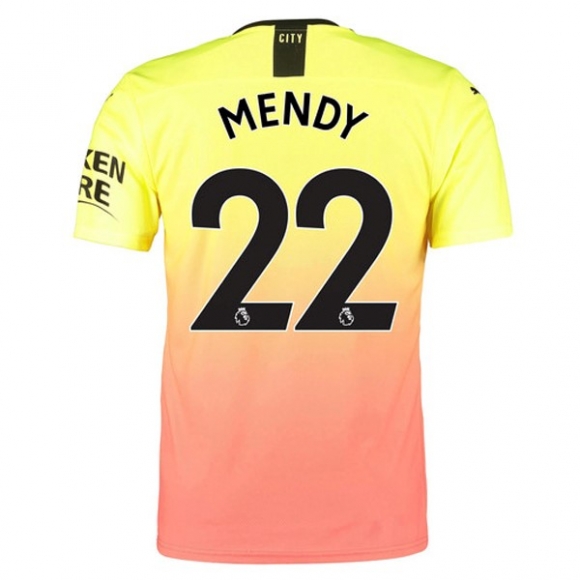 Maglia Manchester City NO.22 Mendy Terza 2019/20 Arancione