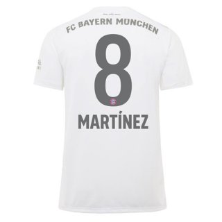 Maglia Bayern Munich NO.8 Martinez Away 2019/20 Bianco