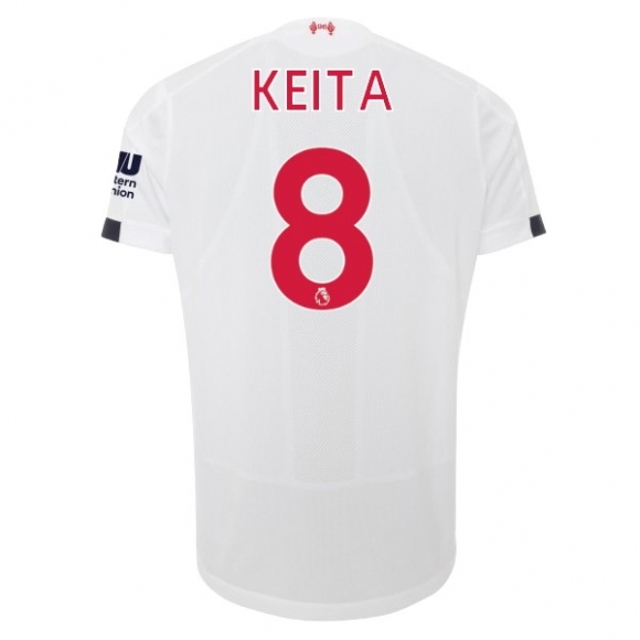 Maglia Liverpool NO.8 Keita Away 2019/20 Bianco