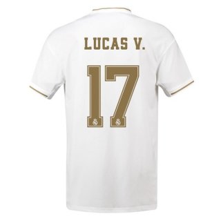 Maglia Real Madrid NO.17 Lucas V. Home 2019/20 Bianco
