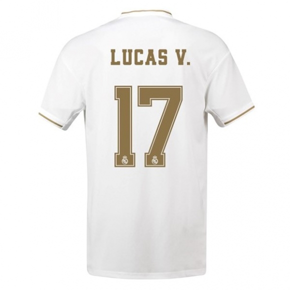 Maglia Real Madrid NO.17 Lucas V. Home 2019/20 Bianco
