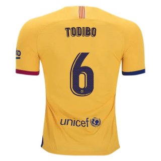 Maglia Barcellona NO.6 Todibo Away 2019/20 Giallo