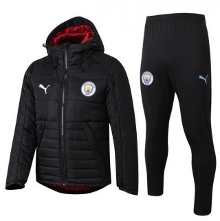 Giù Giacca Manchester City Set Completo 2019/20 Nero