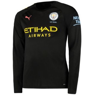 Maglia Manchester City Away ML 2019/20 Nero
