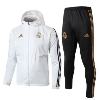 Giacca a vento Real Madrid Set Completo 2019/20 Bianco Nero