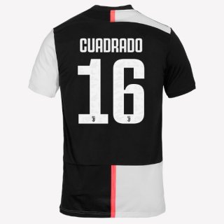 Maglia Juventus NO.16 Cuadredo Home 2019/20 Bianco Nero