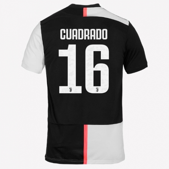 Maglia Juventus NO.16 Cuadredo Home 2019/20 Bianco Nero
