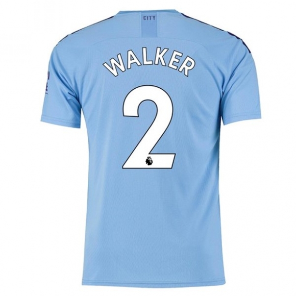 Maglia Manchester City NO.2 Walker Home 2019/20 Blu