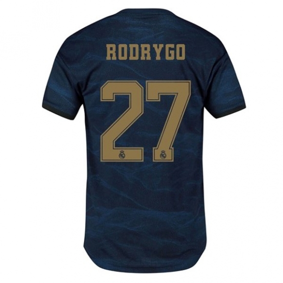 Maglia Real Madrid NO.27 Rodrygo Away 2019/20 Blu