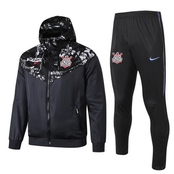 Giacca a vento Corinthians Paulista Set Completo 2019/20 Bianco Nero Rosso