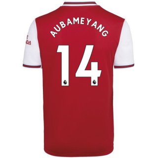 Maglia Arsenal NO.14 Aubameyang Home 2019/20 Rosso