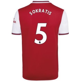 Maglia Arsenal NO.5 Sokratis Home 2019/20 Rosso