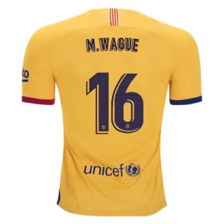 Maglia Barcellona NO.16 Wague Home 2019/20 Blu Rosso