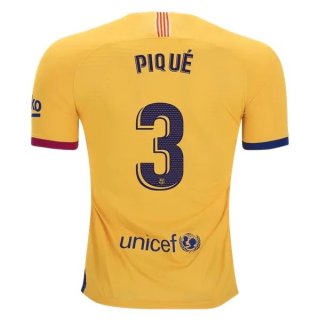 Maglia Barcellona NO.3 Pique Away 2019/20 Giallo