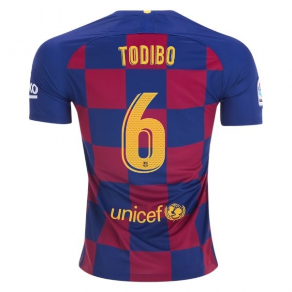Maglia Barcellona NO.6 Todibo Home 2019/20 Blu Rosso