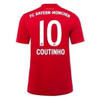 Maglia Bayern Munich NO.10 Coutinho Home 2019/20 Rosso