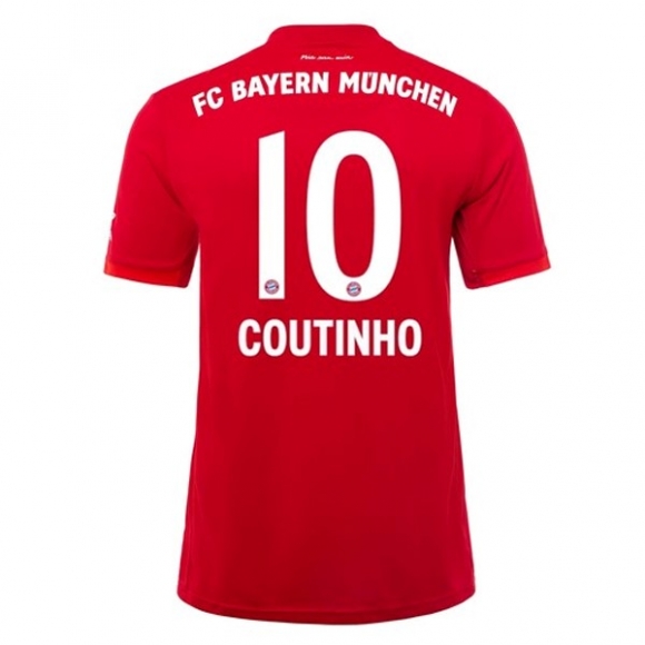 Maglia Bayern Munich NO.10 Coutinho Home 2019/20 Rosso