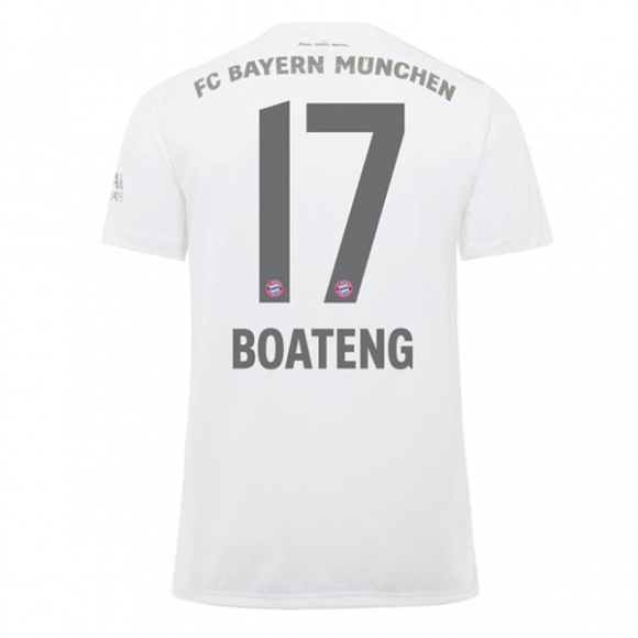 Maglia Bayern Munich NO.17 Boateng Away 2019/20 Bianco