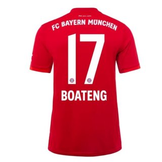 Maglia Bayern Munich NO.17 Boateng Home 2019/20 Rosso