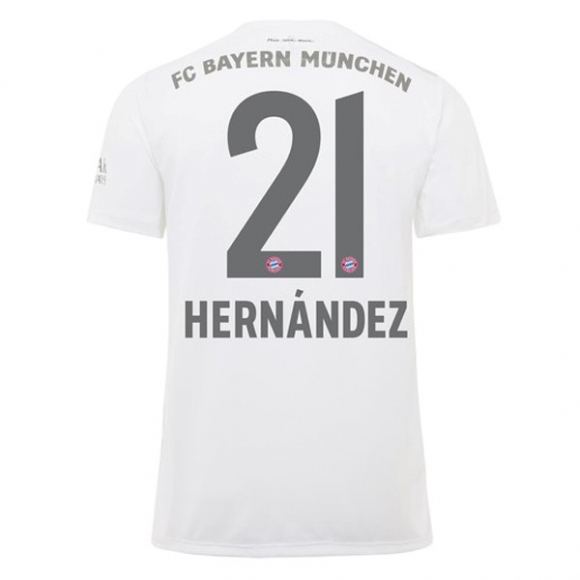 Maglia Bayern Munich NO.21 Hernández Away 2019/20 Bianco