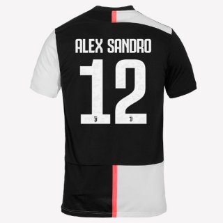 Maglia Juventus NO.12 Alex Sangro Home 2019/20 Bianco Nero