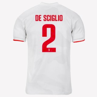 Maglia Juventus NO.2 De Sciglio Away 2019/20 Grigio Bianco