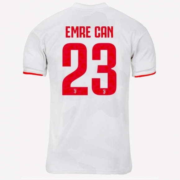 Maglia Juventus NO.23 Emre Can Away 2019/20 Grigio Bianco