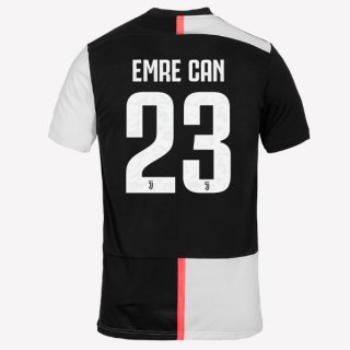 Maglia Juventus NO.23 Emre Can Home 2019/20 Bianco Nero