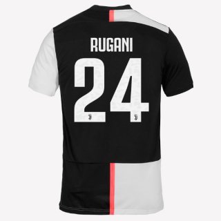Maglia Juventus NO.24 Rugani Home 2019/20 Bianco Nero