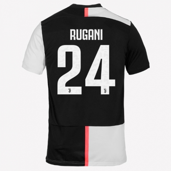 Maglia Juventus NO.24 Rugani Home 2019/20 Bianco Nero