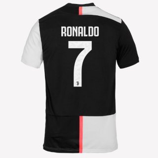 Maglia Juventus NO.7 Ronaldo Home 2019/20 Bianco Nero