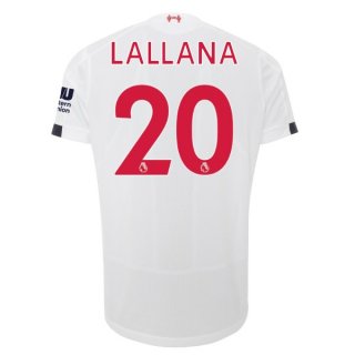 Maglia Liverpool NO.20 Lallana Away 2019/20 Bianco