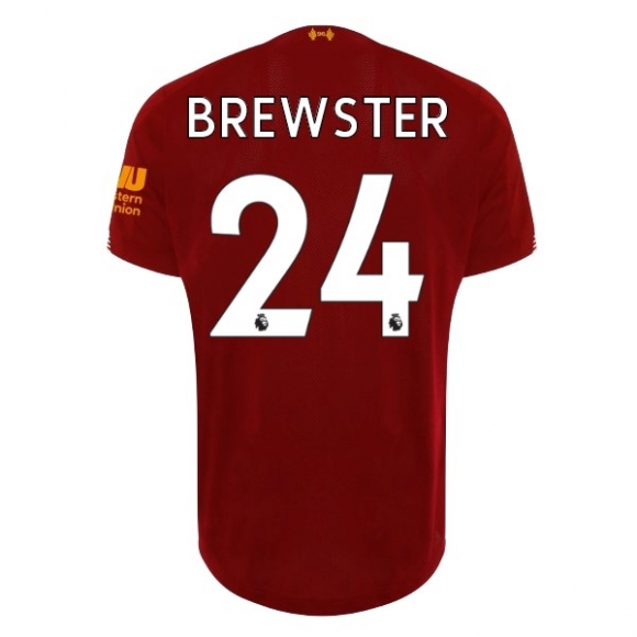 Maglia Liverpool NO.24 Brewster Home 2019/20 Rosso