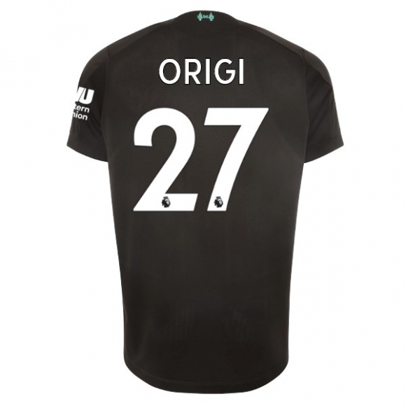 Maglia Liverpool NO.27 Origi Terza 2019/20 Nero