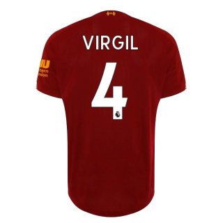 Maglia Liverpool NO.4 Virgil Home 2019/20 Rosso