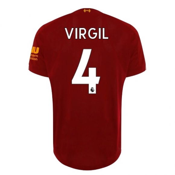 Maglia Liverpool NO.4 Virgil Home 2019/20 Rosso